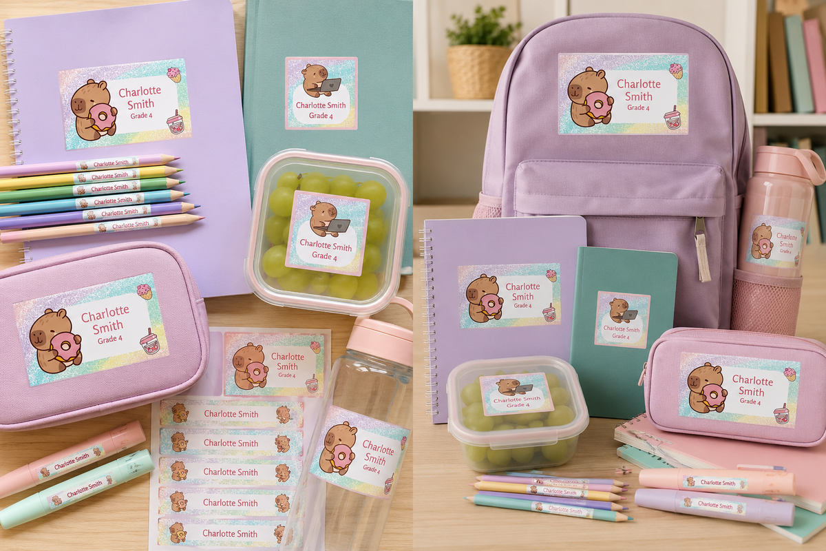 Printable Capybara Labels