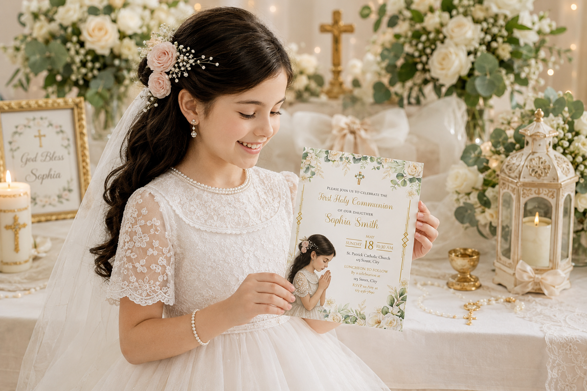 First Communion Ideas for 2026: Decorations, Invitations & Party Tips