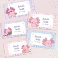 Axolotl School Name Labels - Lovely Printable Party
