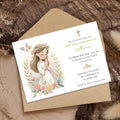 Boho Style communion Invitation - Lovely Party