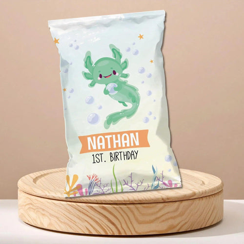 Axolotl Chip Bags - Instant Download Digital template - Lovely Printable Party