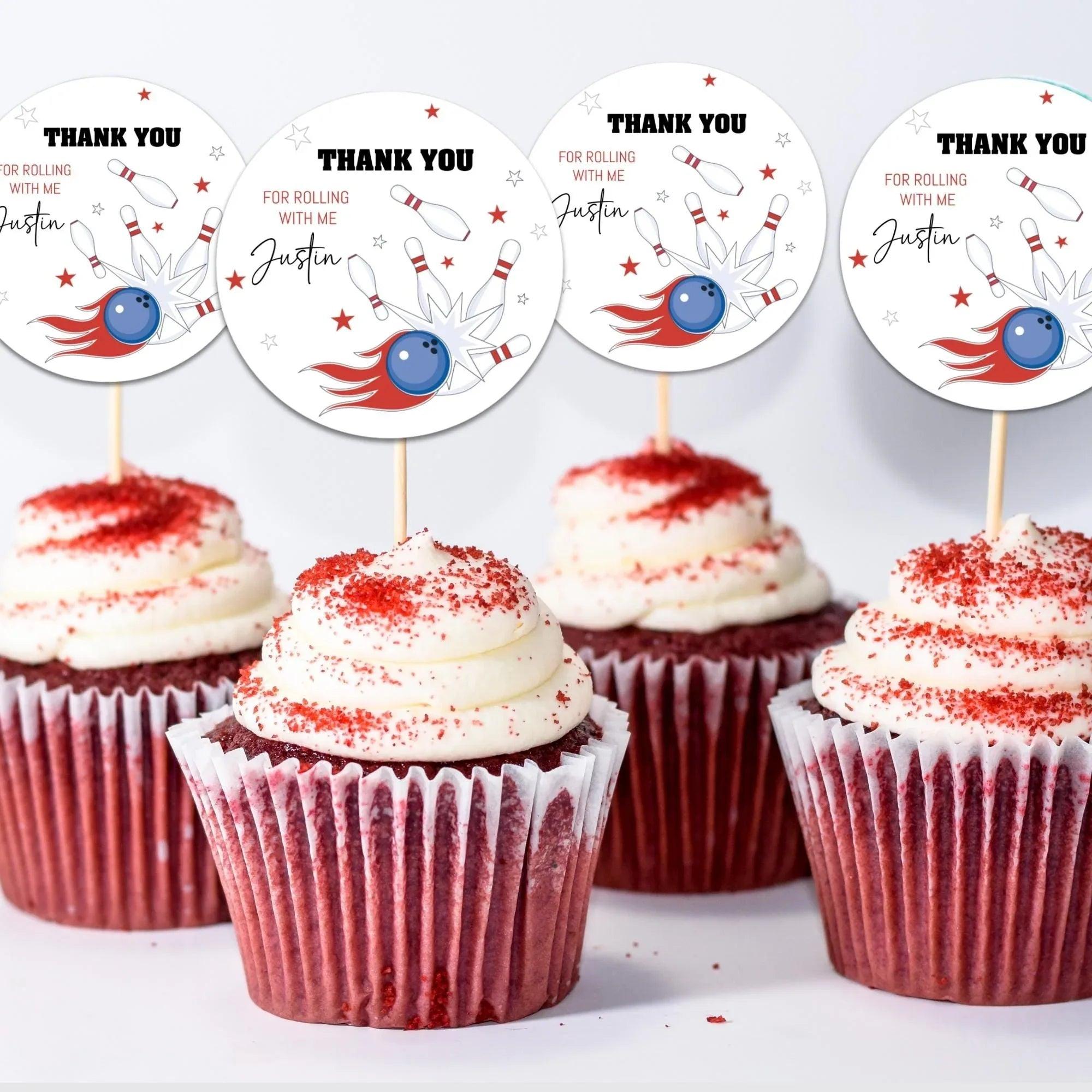 Bowling Party Decorations | Editable Bowling Birthday Package | Bowling Printable Party Supplies - Lovely Printable Party