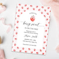 Strawberry Baby Shower Invitation Template, Berry Sweet Baby on the Way Invite, Berry Sweet Invitation, Printable Invite, Shower Evite - Lovely Printable Party