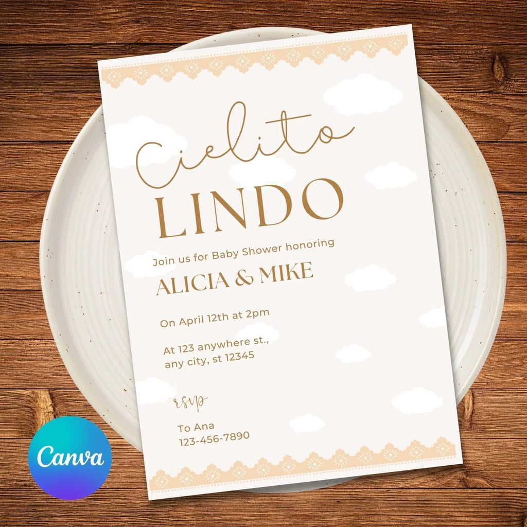 Cielito Lindo Baby Shower Invitation | Editable Template | Instant Download - Lovely Printable Party