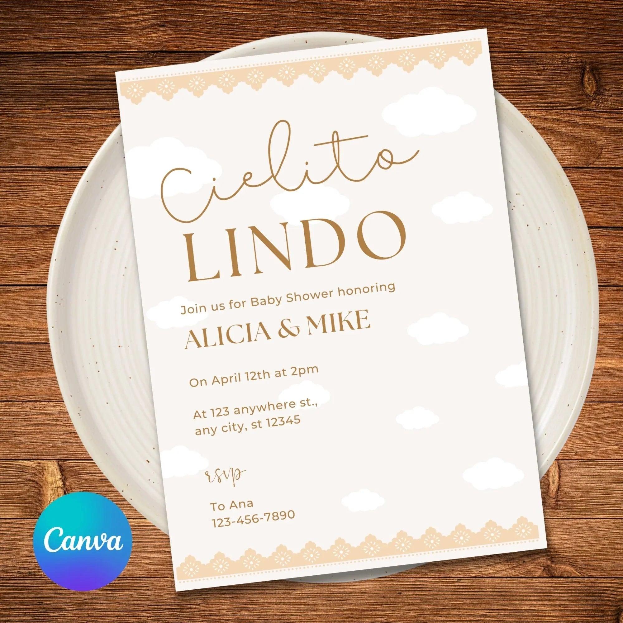 Cielito Lindo Baby Shower Invitation | Editable Template | Instant Download - Lovely Printable Party