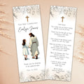 Jesus and girl First Communion Bookmark - Lovely Party