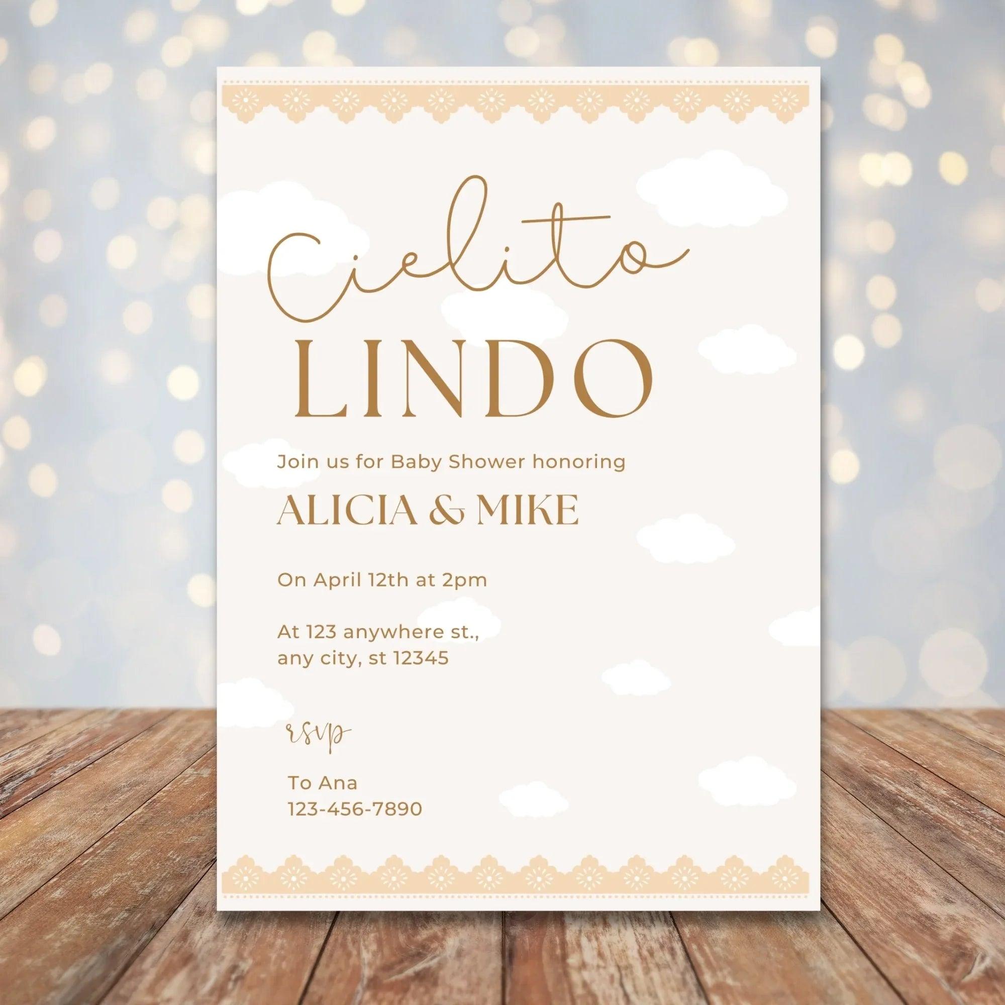 Cielito Lindo Baby Shower Invitation | Editable Template | Instant Download - Lovely Printable Party