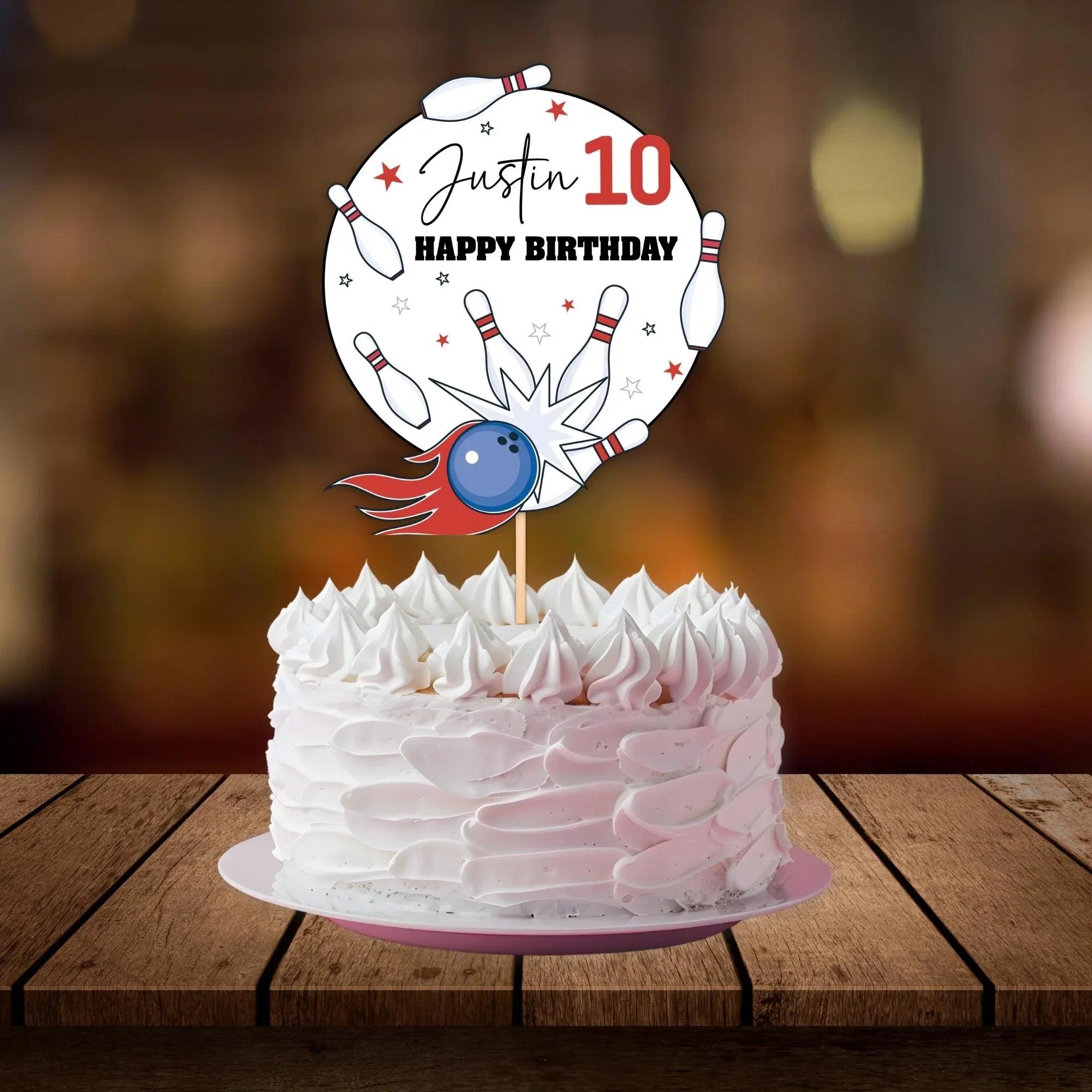 Bowling Party Decorations | Editable Bowling Birthday Package | Bowling Printable Party Supplies - Lovely Printable Party