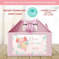 Axolotl Gable Box Label - Lovely Printable Party