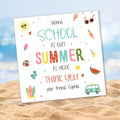 Kids Summer Thank You Card - Summer Card - Kids greeting - Personalized summer Card end of the school year - Editable Instant Download - Lovely Printable Party