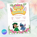 Lilo and Stitch Hawaiian Birthday Invitation - Instant Download Digital Template - Lovely Printable Party