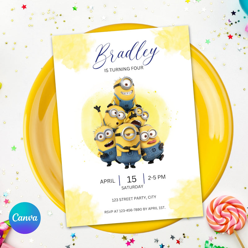 Minions Birthday Invitation