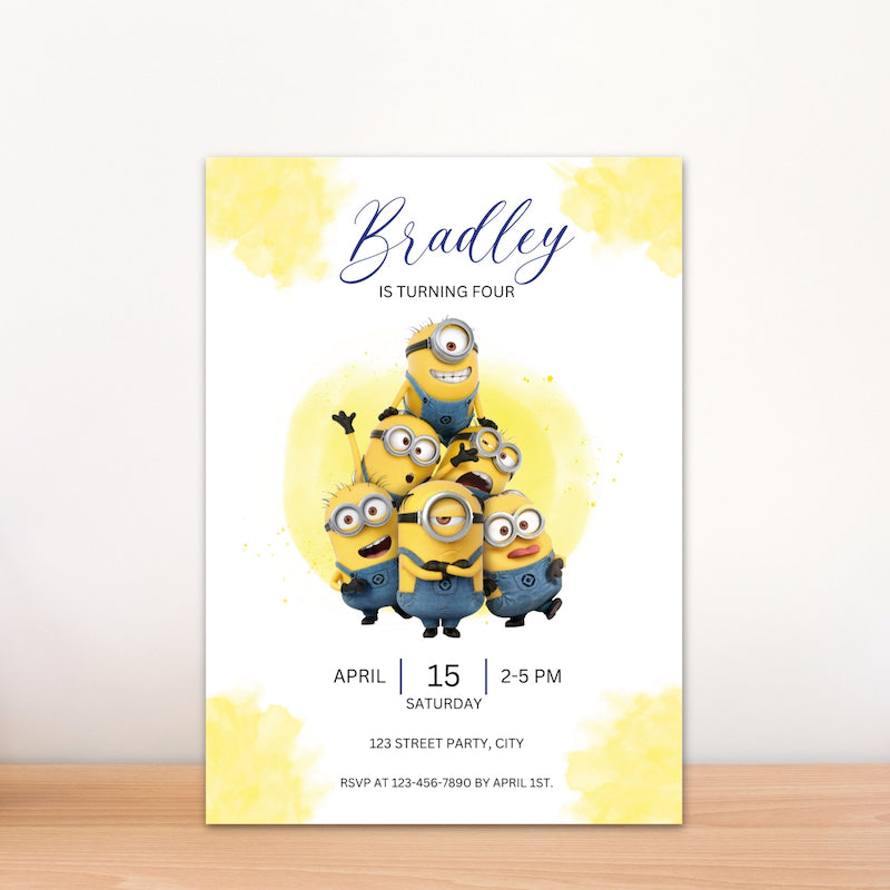 Minions Birthday Invitation
