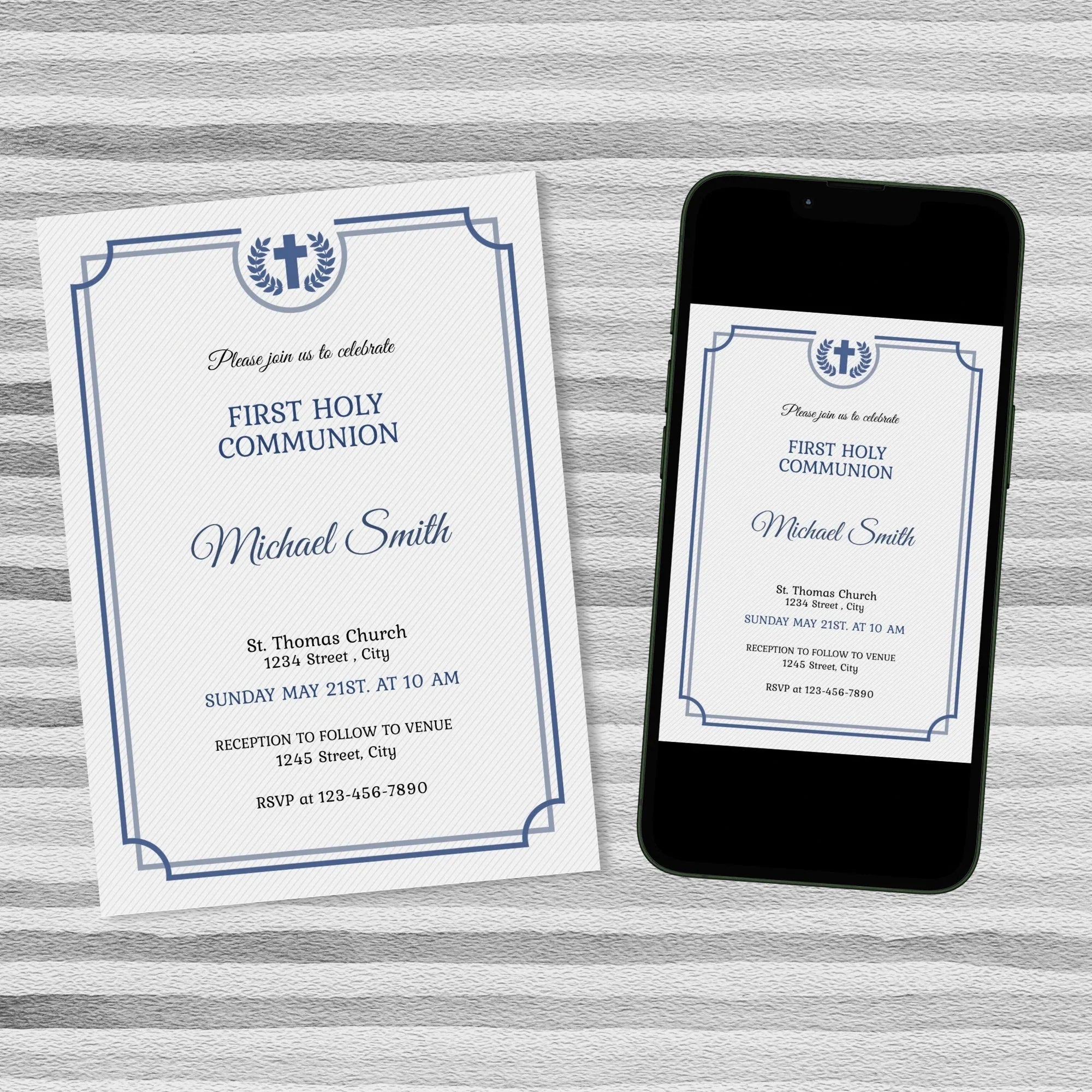 First Holy Communion Invite - Lovely Party