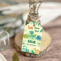 Editable Dinosaur Thank You Tags | Green Jungle Party Favor Tags | Cute Watercolor Dino Theme | Digital Corjl Template for Boys Birthday - Lovely Printable Party