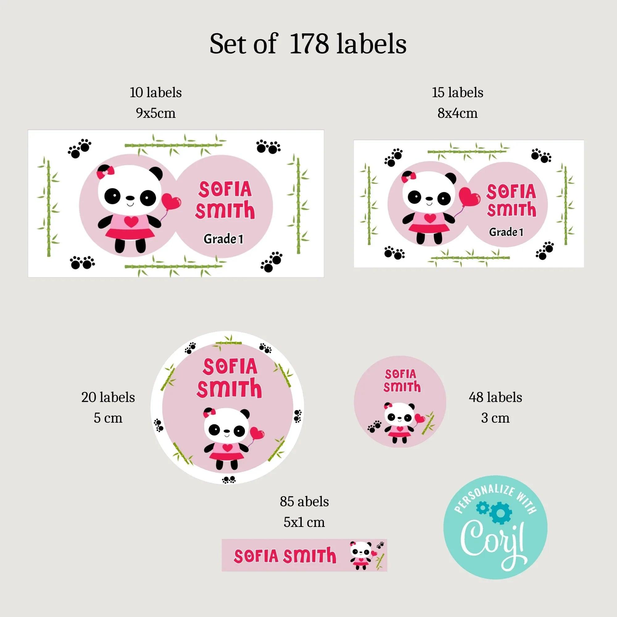Cute sticker pack, School name labels, Personalized daycare labels, Kids Name Labels, School supply labels, Student stickers, classroom - Lovely Printable Party
