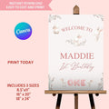Rabbit Birthday Welcome Sign - Lovely Printable Party