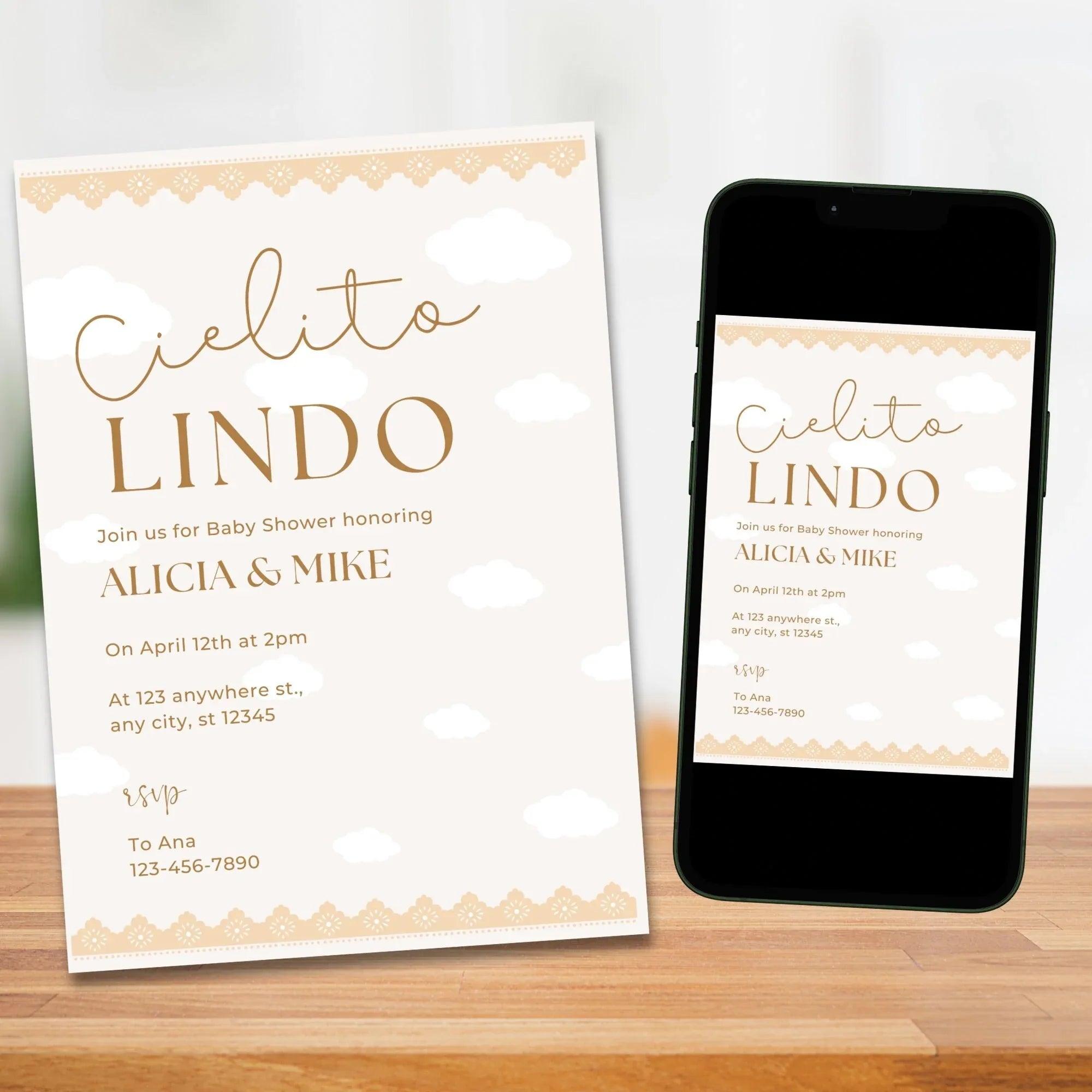 Cielito Lindo Baby Shower Invitation | Editable Template | Instant Download - Lovely Printable Party