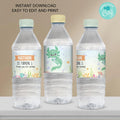 Axolotl Water Bottle Labels | Instant Download Digital Template - Lovely Printable Party
