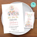 Tea Party invitation and tag, Tea Party Birthday Invitation, Tea Party Favor Tags for Birthday, Baby Shower, or Bridal Shower - Lovely Printable Party