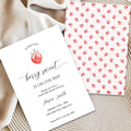 Strawberry Baby Shower Invitation Instant Download Digital Template - Lovely Printable Party