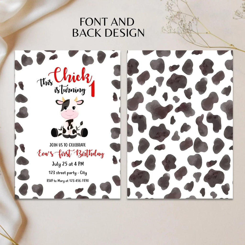 Cow Birthday Invitation - Lovely Printable Party