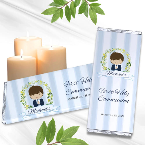 Communion Chocolate Bar Wrapper - Lovely Party